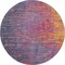 Homeroots 8 ft. Round Rainbow Abstract Striations Area Rug 385277 - alternate 1